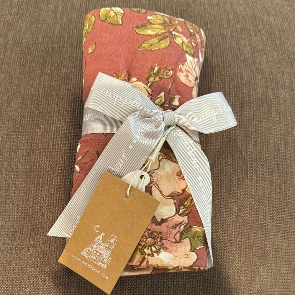 Floral Pink Fabric with Ribbon
